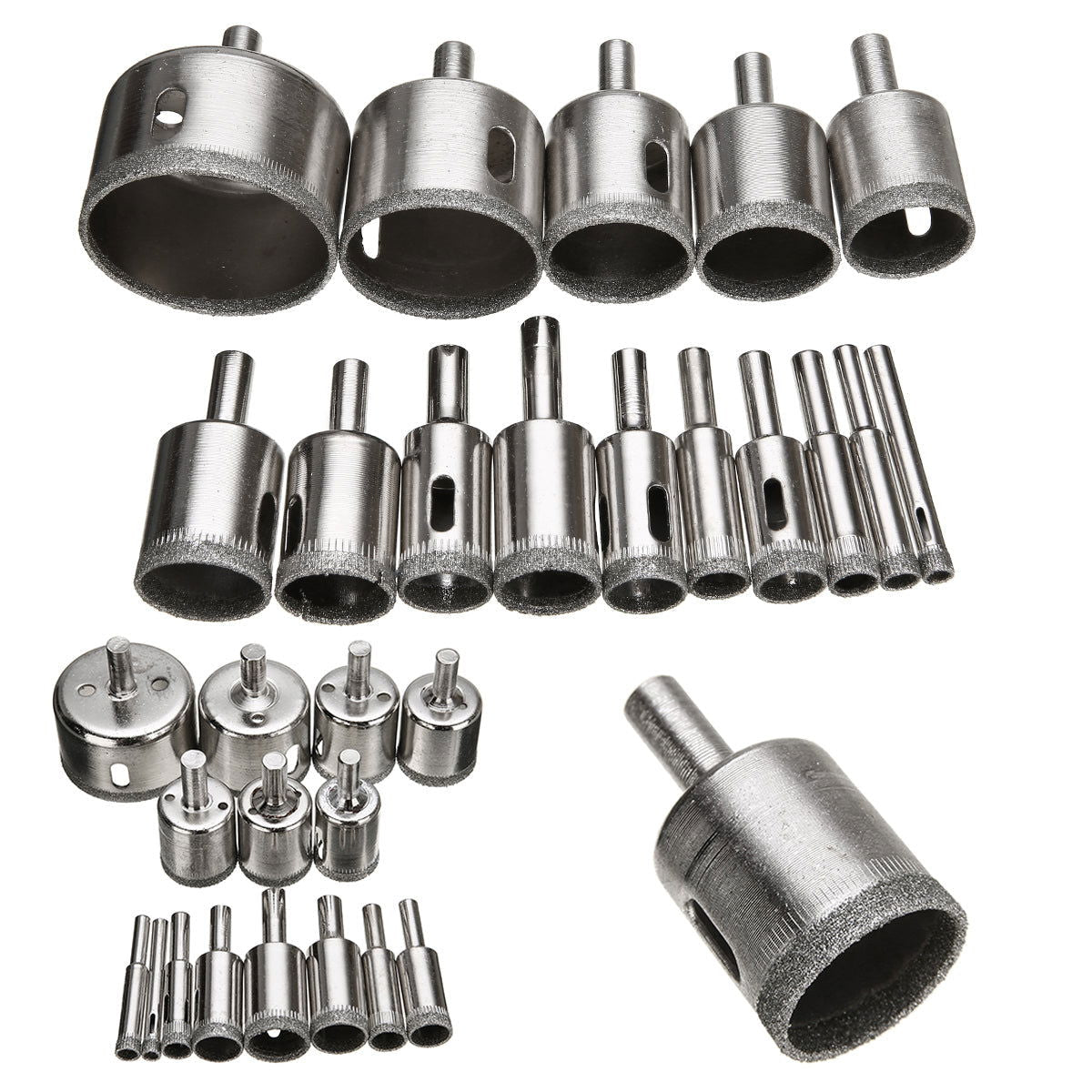 DIAMOND HOLE DRILL BITS (15 PCS) - SMOOTH, ACCURATE HOLES EVERY TIME - Laven Club