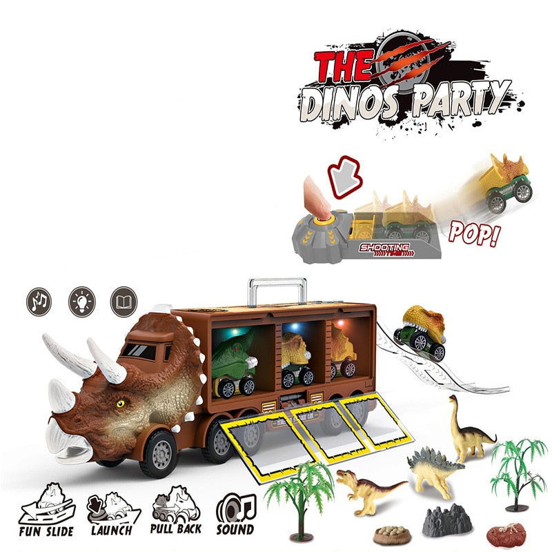 DINOSAUR TRANSPORT TOY CAR - Laven Club