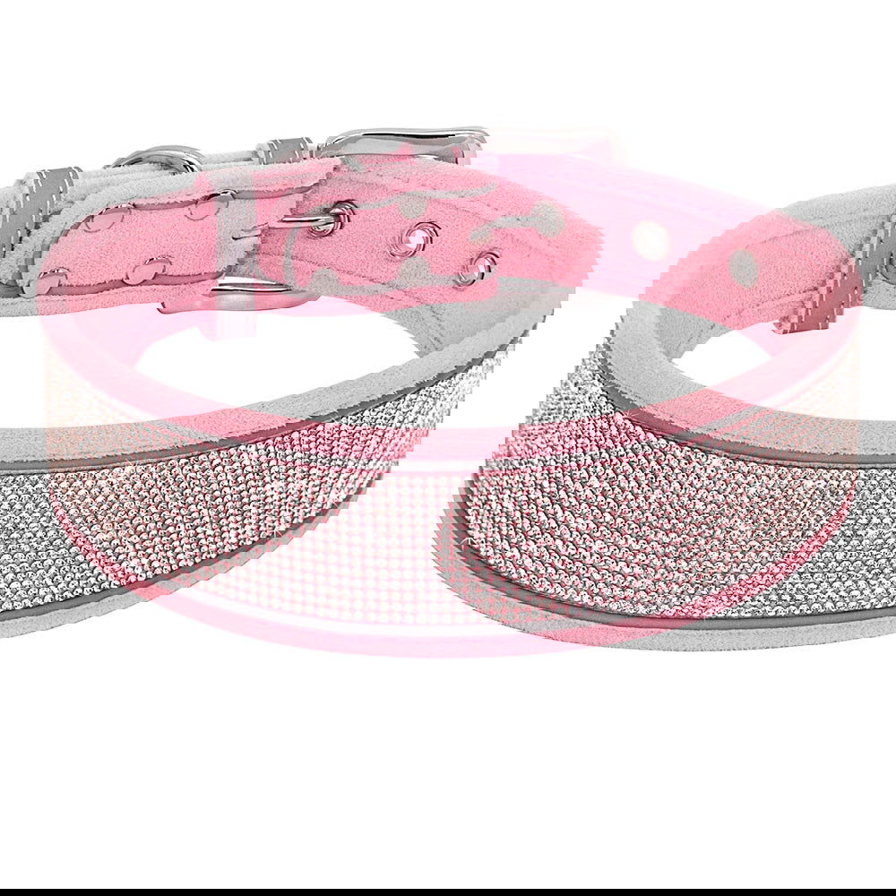 PoochDazzle - Crystal Rhinestone Reflective Dog Collar - Laven Club