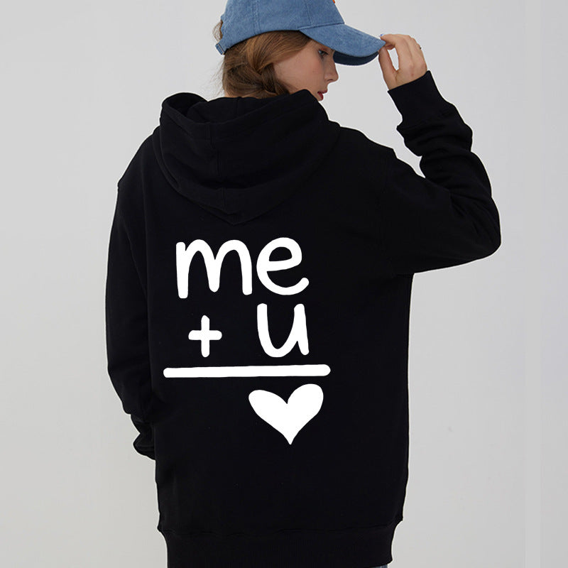 Couples Symbol Hoodie Sweatshirt for Valentine's Day, Couple Matching Hooded Pullover Sweatshirts