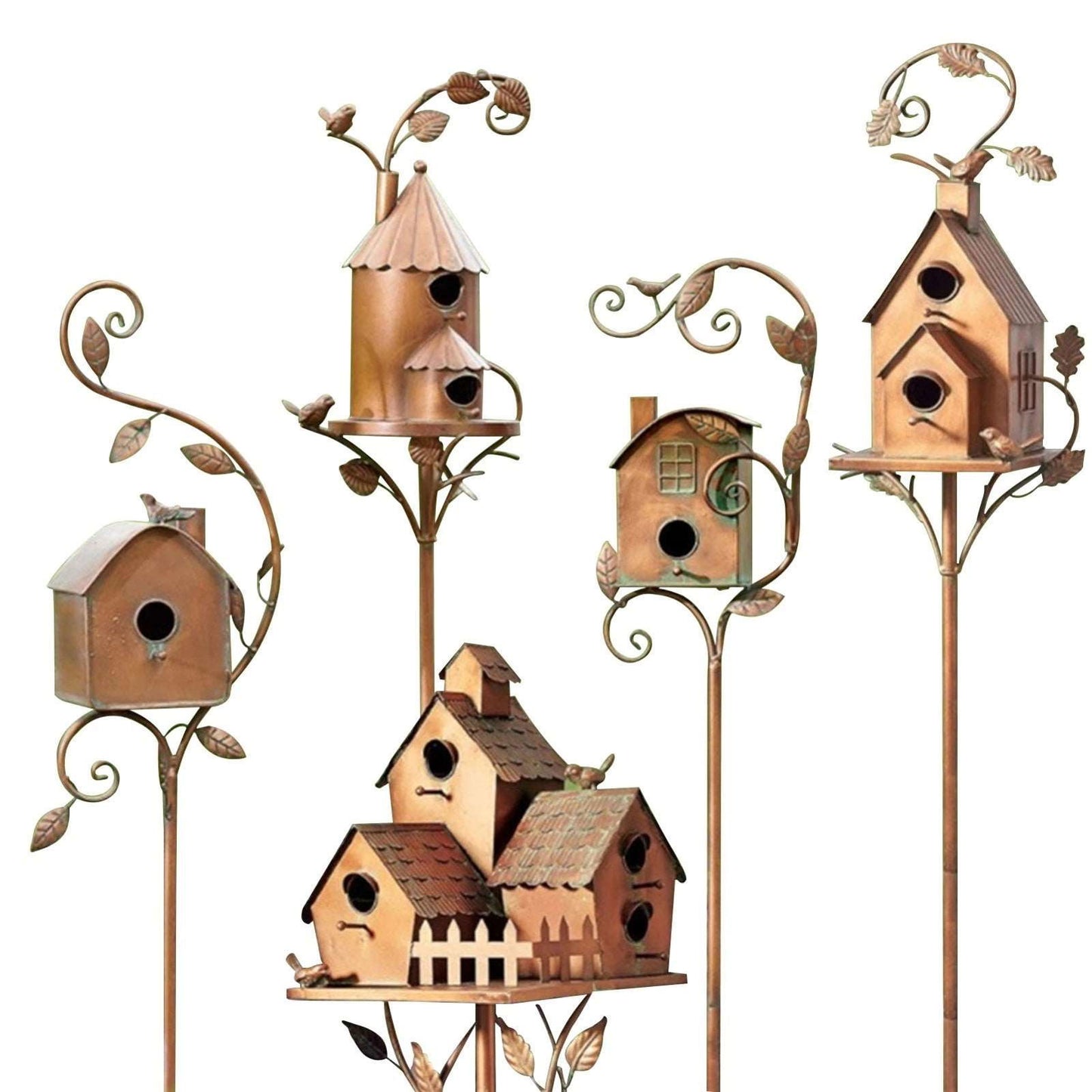 Attractive Birdhouse Garden Stake - Laven Club