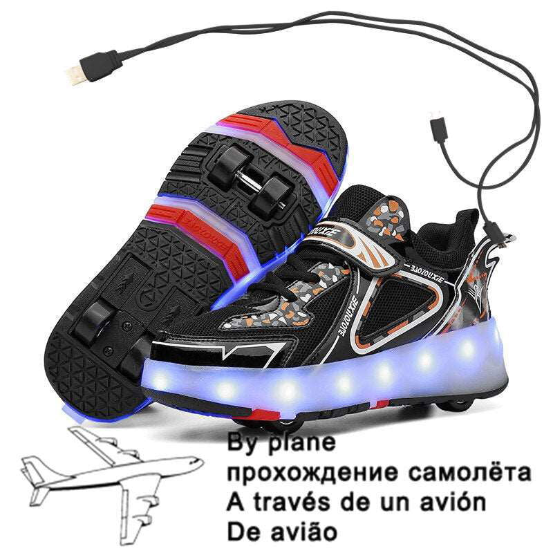 Children Luminous Glider Sneakers - Laven Club