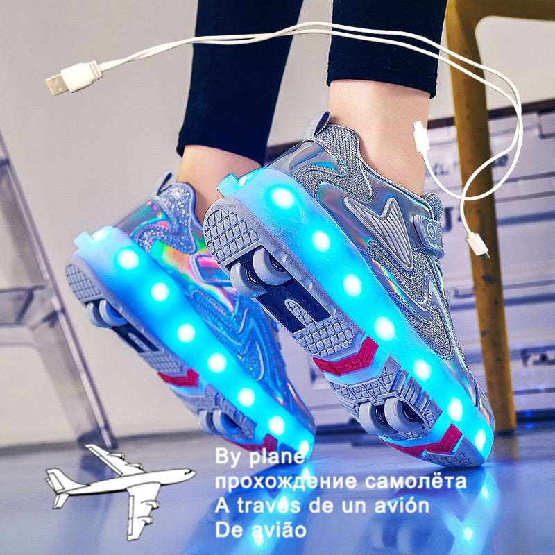 Children Luminous Glider Sneakers - Laven Club