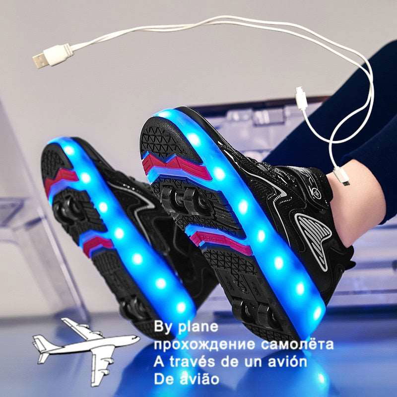 Children Luminous Glider Sneakers - Laven Club