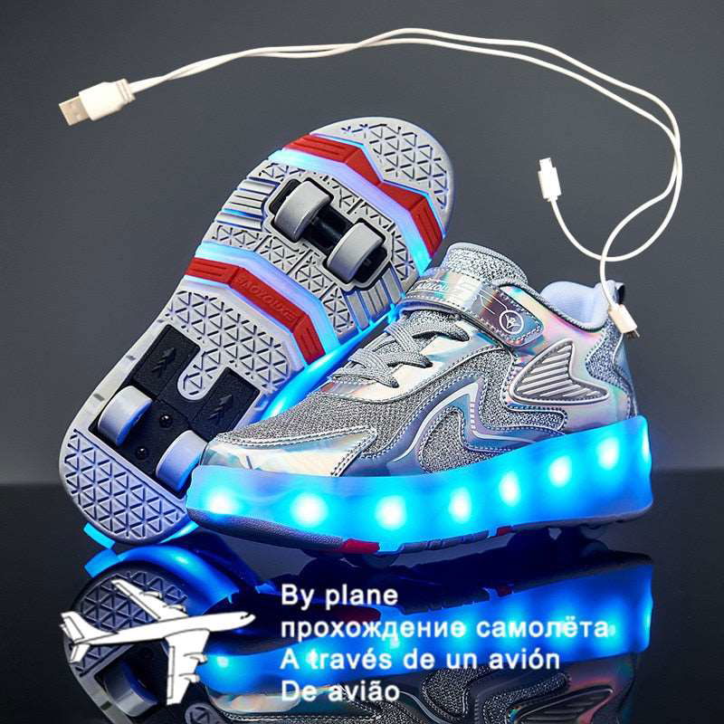 Children Luminous Glider Sneakers - Laven Club