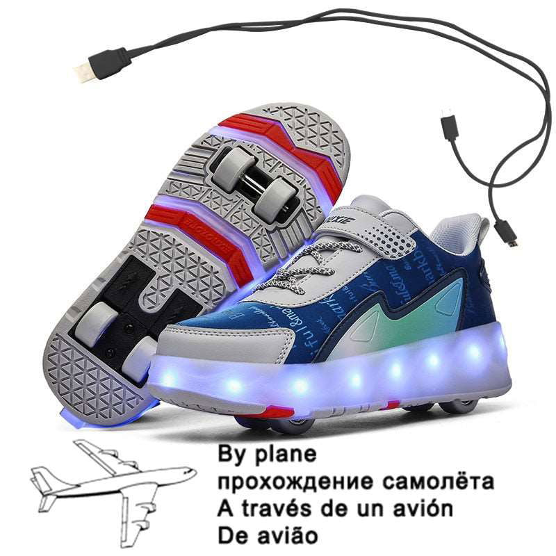 Children Luminous Glider Sneakers - Laven Club