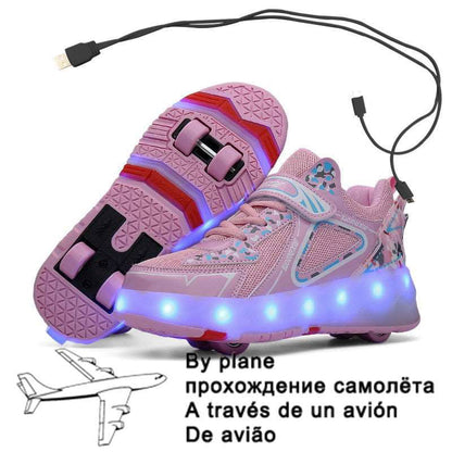 Children Luminous Glider Sneakers - Laven Club