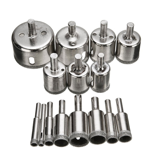 DIAMOND HOLE DRILL BITS (15 PCS) - SMOOTH, ACCURATE HOLES EVERY TIME - Laven Club