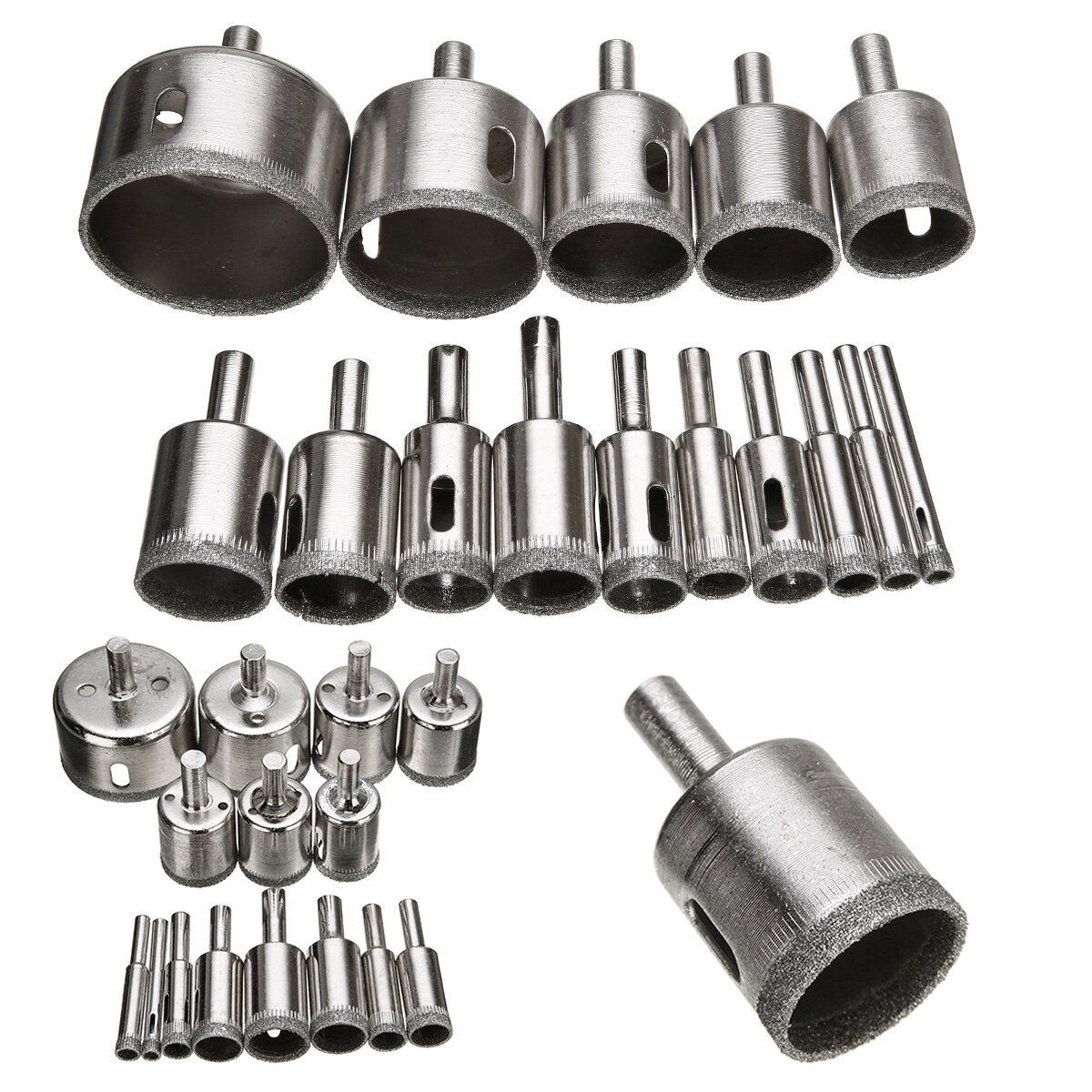 DIAMOND HOLE DRILL BITS (15 PCS) - SMOOTH, ACCURATE HOLES EVERY TIME - Laven Club
