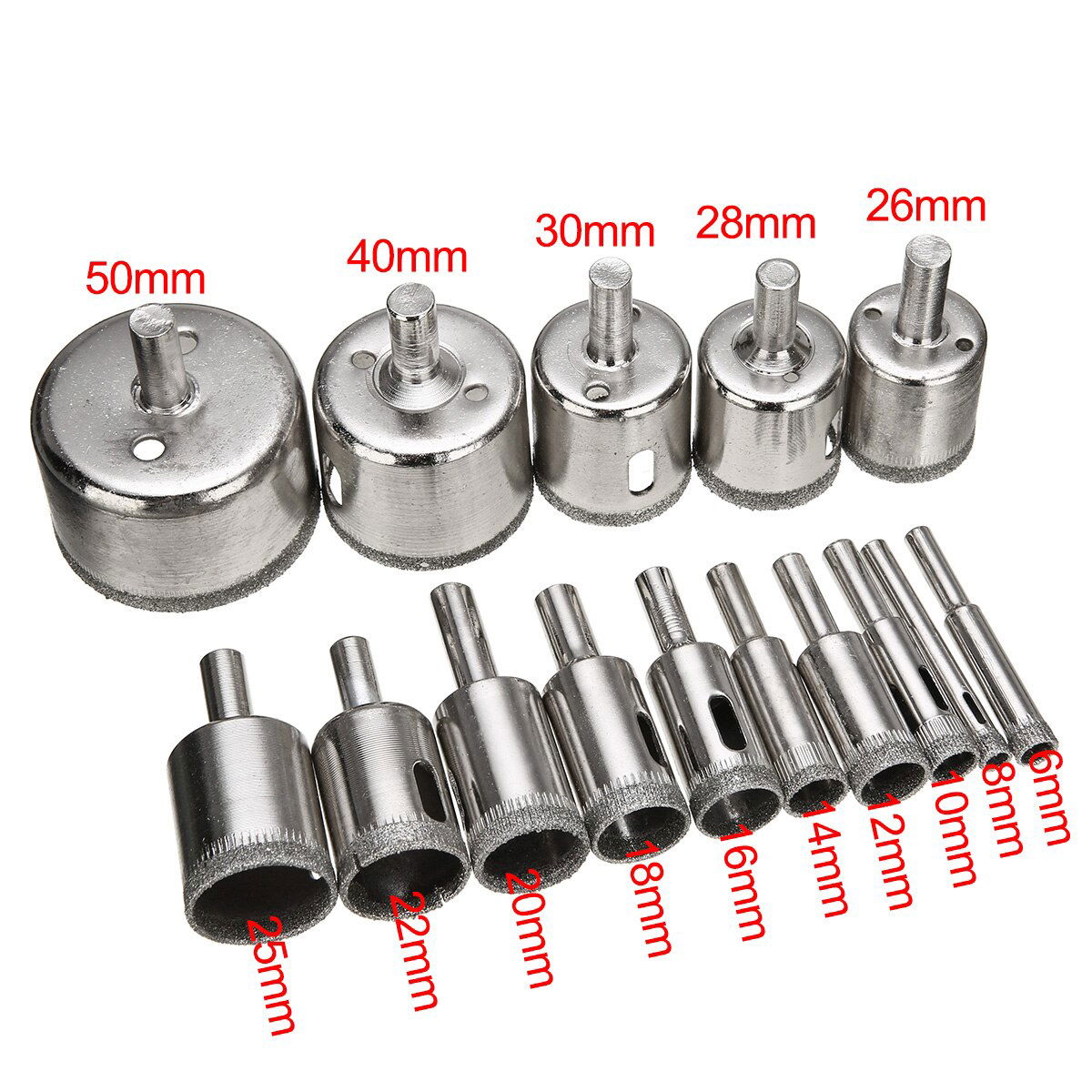 DIAMOND HOLE DRILL BITS (15 PCS) - SMOOTH, ACCURATE HOLES EVERY TIME - Laven Club