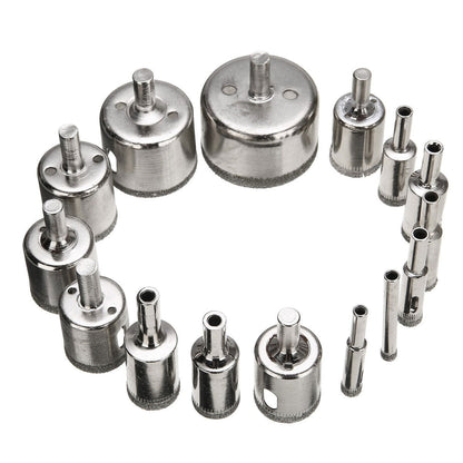 DIAMOND HOLE DRILL BITS (15 PCS) - SMOOTH, ACCURATE HOLES EVERY TIME - Laven Club