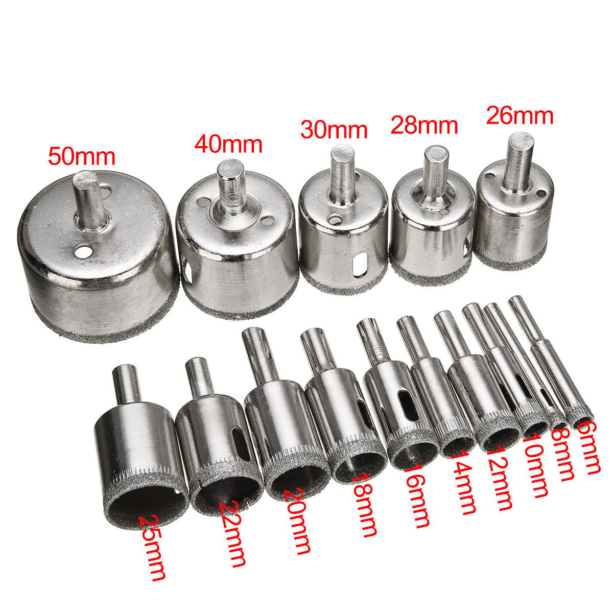 DIAMOND HOLE DRILL BITS (15 PCS) - SMOOTH, ACCURATE HOLES EVERY TIME - Laven Club