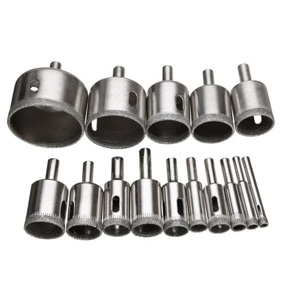DIAMOND HOLE DRILL BITS (15 PCS) - SMOOTH, ACCURATE HOLES EVERY TIME - Laven Club
