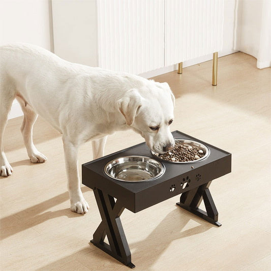 Dog Bowls Double Elevated Feeder - Laven Club