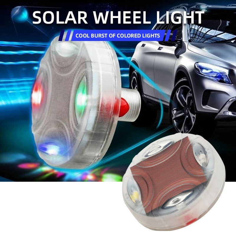 FlashWheel - Rgb Glowing Motion Activated Solar Tire Valve - Laven Club