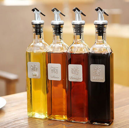 Glass Oil Bottle Kitchen Tools Accessories - Laven Club