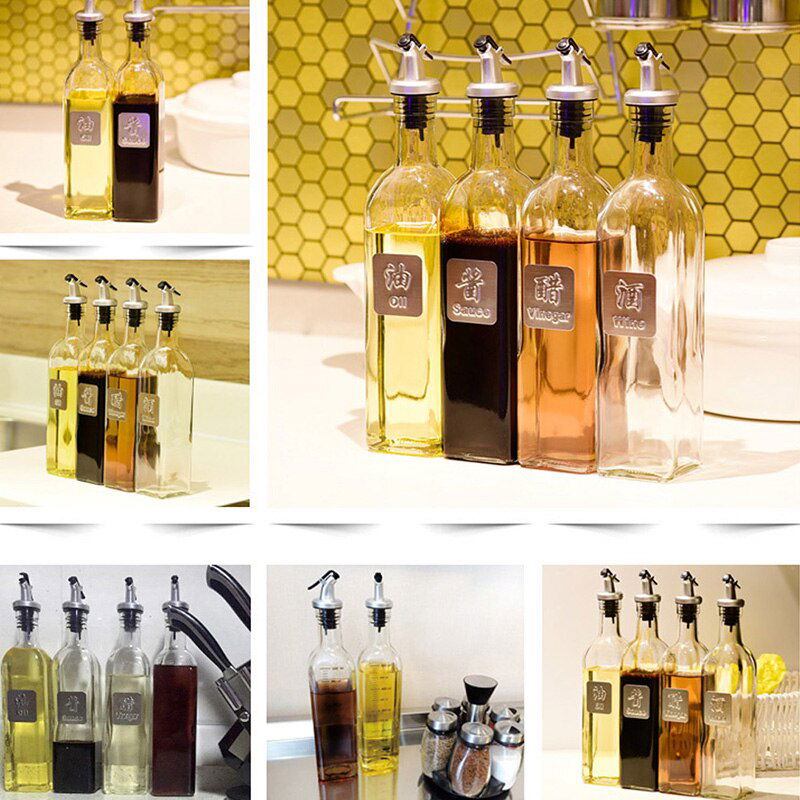 Glass Oil Bottle Kitchen Tools Accessories - Laven Club