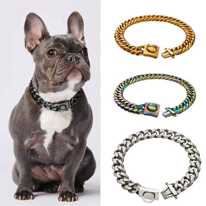 Gold Chain Dog Collar - Laven Club