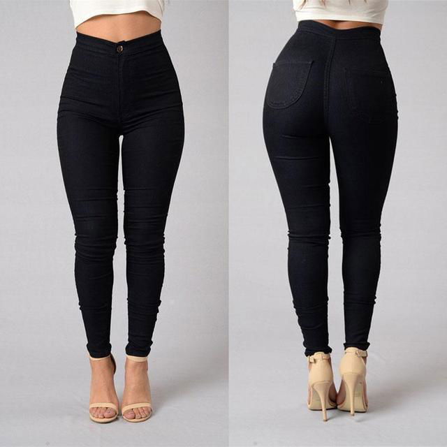 High Waist Skinny Jeans - Laven Club