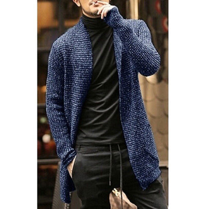 Knitted Long Cardigan Sweater - Laven Club