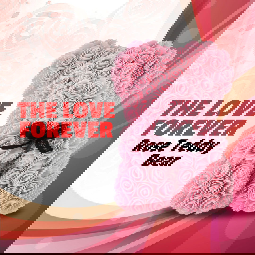 Love Forever Rose Bear - Laven Club
