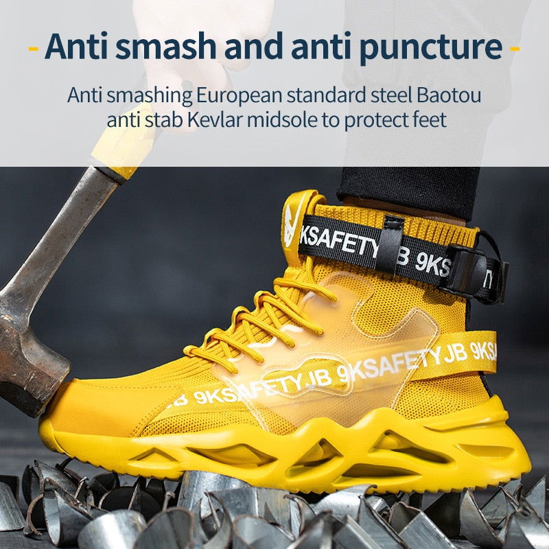 MIGHTYSTEPS - LIGHTWEIGHT INDESTRUCTIBLE STEEL TOE SHOES - Laven Club
