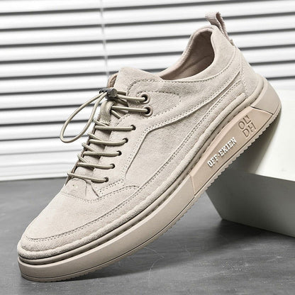 Men's Oxford Khaki Casual Shoes - Laven Club