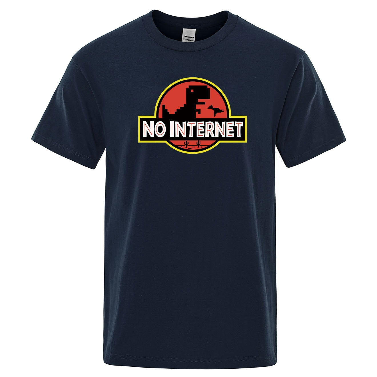 No internet Dinosaur T Shirt - Laven Club