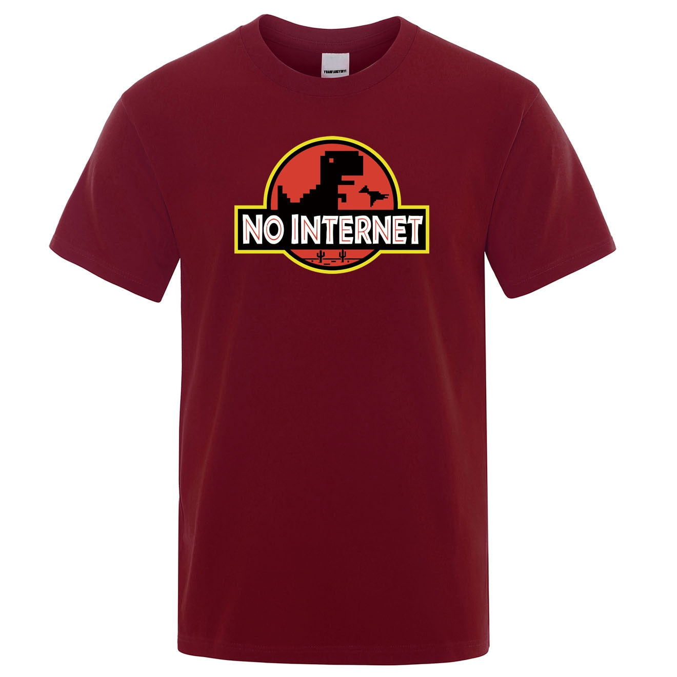 No internet Dinosaur T Shirt - Laven Club