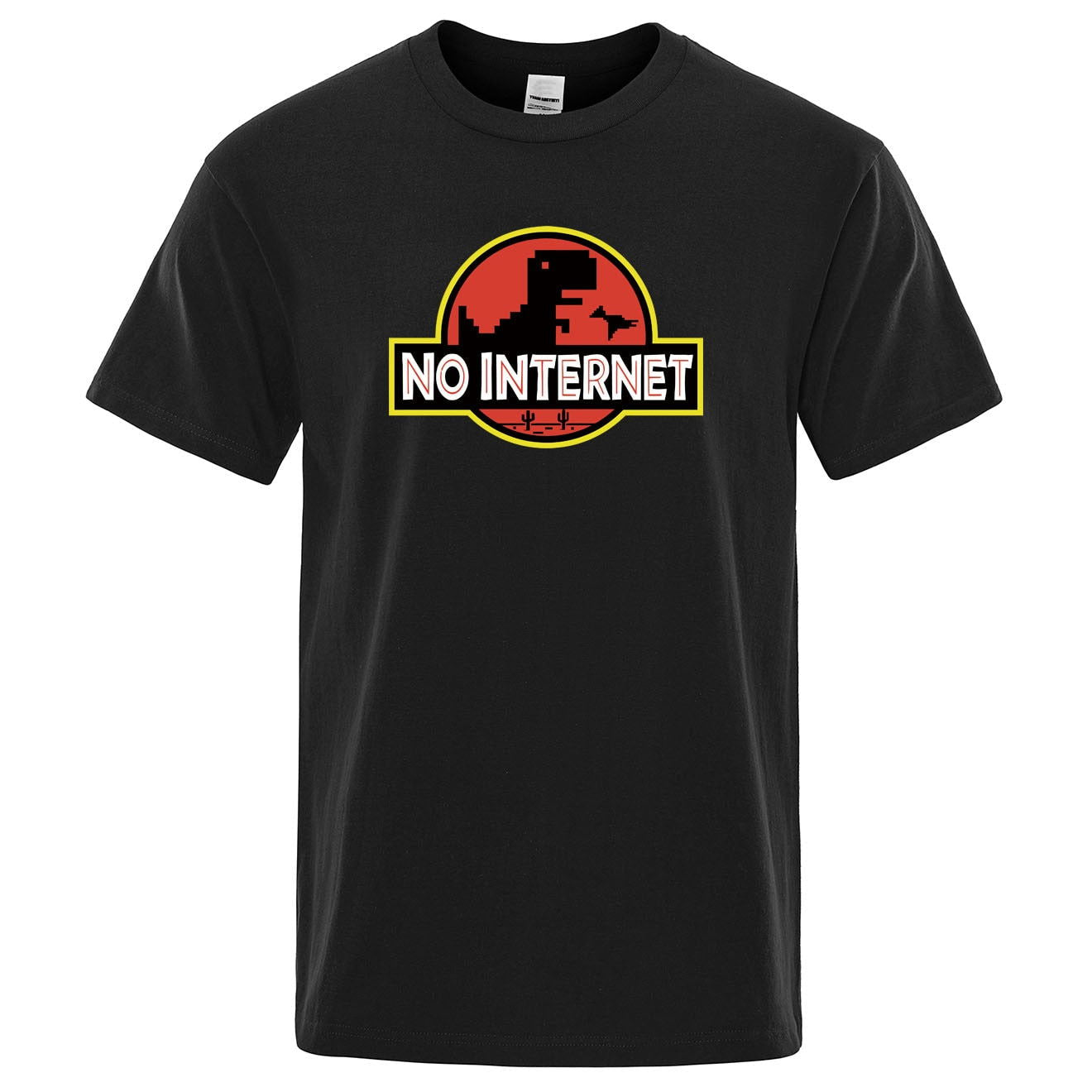 No internet Dinosaur T Shirt - Laven Club