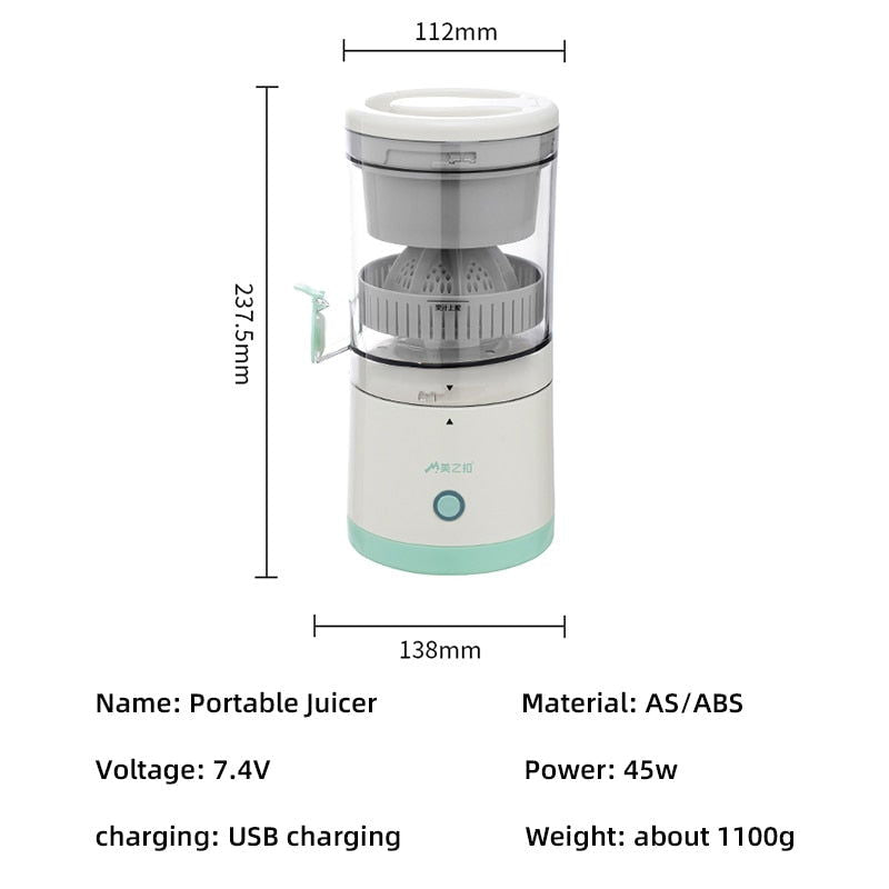 NutriQuench - Portable USB Cordless Fruit Juicer - Laven Club