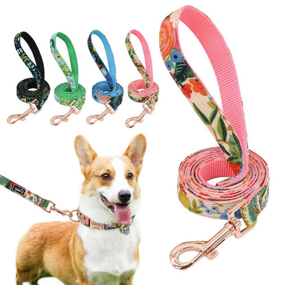 Nylon Printed Dog Leash - Laven Club