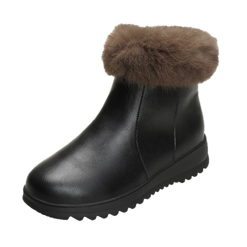 Slip On Fleece Fashion Boots