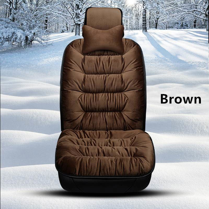 PLUSH SEAT - FUZZY CAR SEAT COVERS PROTECTION PAD - Laven Club