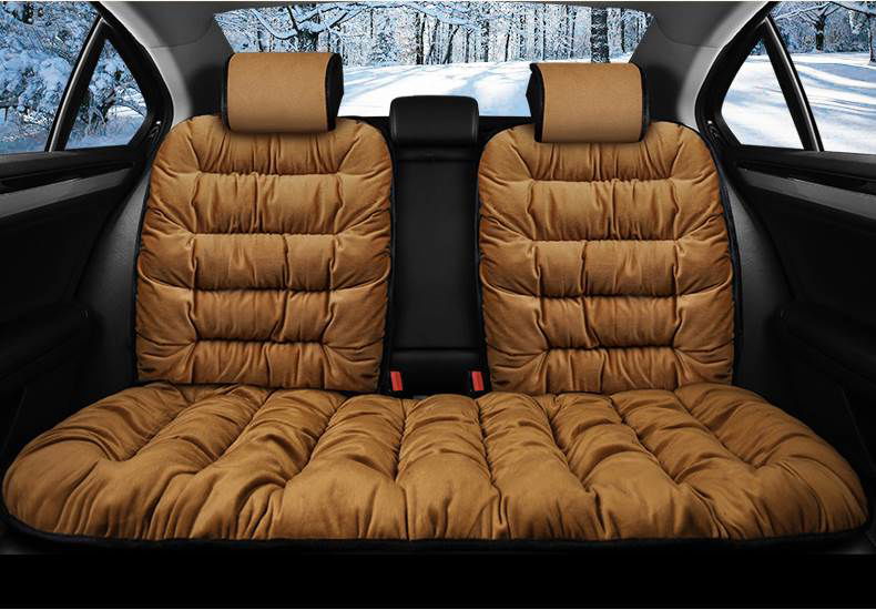 PLUSH SEAT - FUZZY CAR SEAT COVERS PROTECTION PAD - Laven Club