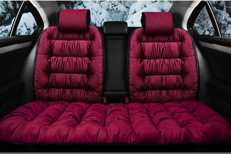 PLUSH SEAT - FUZZY CAR SEAT COVERS PROTECTION PAD - Laven Club
