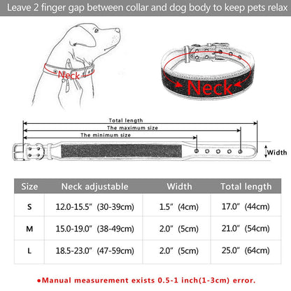 PoochDazzle - Crystal Rhinestone Reflective Dog Collar - Laven Club