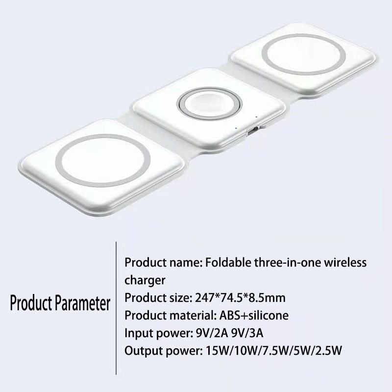 PowerLink - Foldable 3-in-1 Wireless Charger - Laven Club