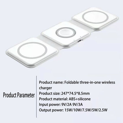 PowerLink - Foldable 3-in-1 Wireless Charger - Laven Club