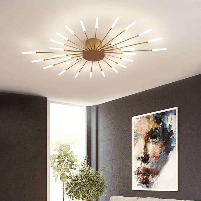 Premium Nordic Styled Firework Shape Ceiling Light - Laven Club
