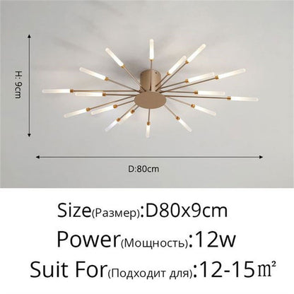Premium Nordic Styled Firework Shape Ceiling Light - Laven Club