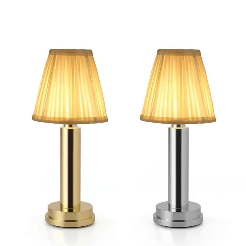 RemiLamp - LED Rechargeable Cordless Metal Table Lamp - Laven Club
