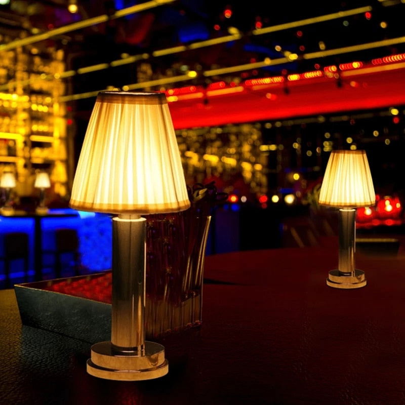 RemiLamp - LED Rechargeable Cordless Metal Table Lamp - Laven Club