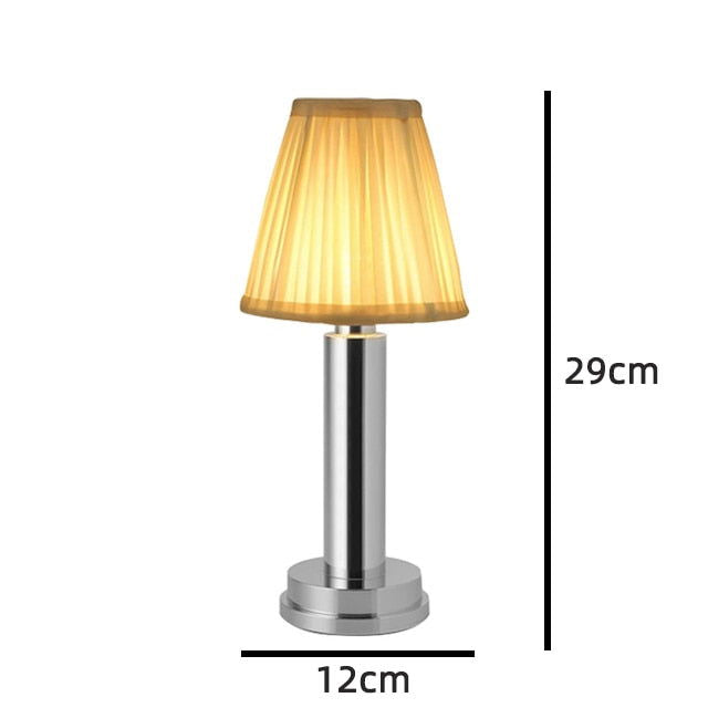 RemiLamp - LED Rechargeable Cordless Metal Table Lamp - Laven Club