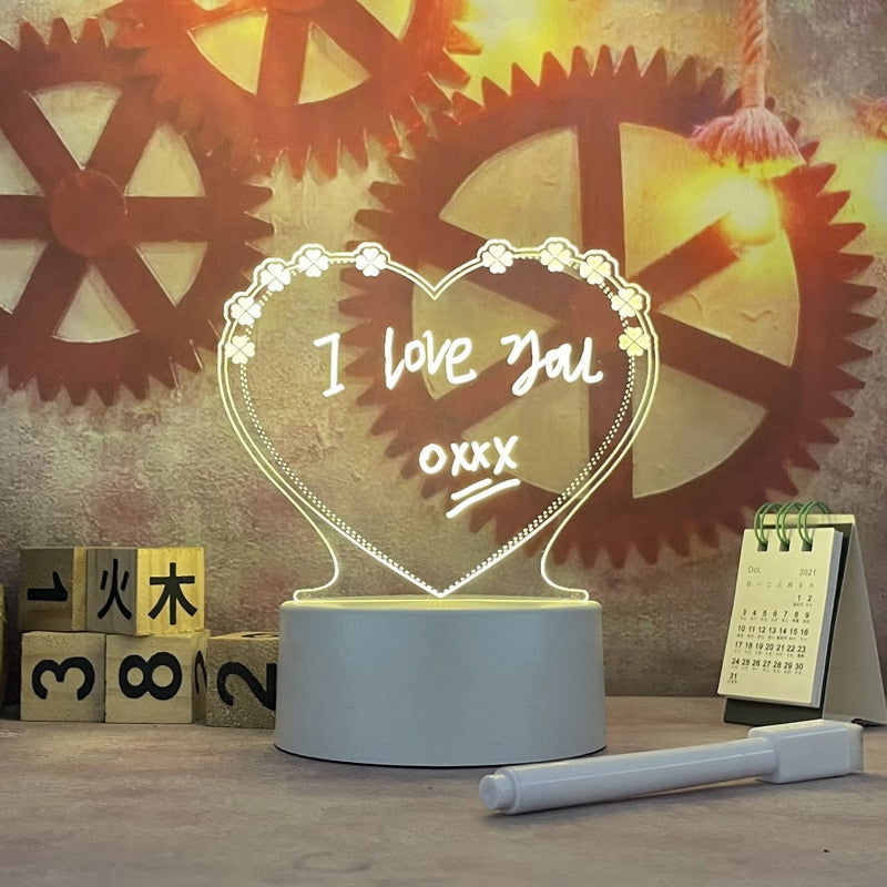 Rewritable Night Light with Message Board - Laven Club