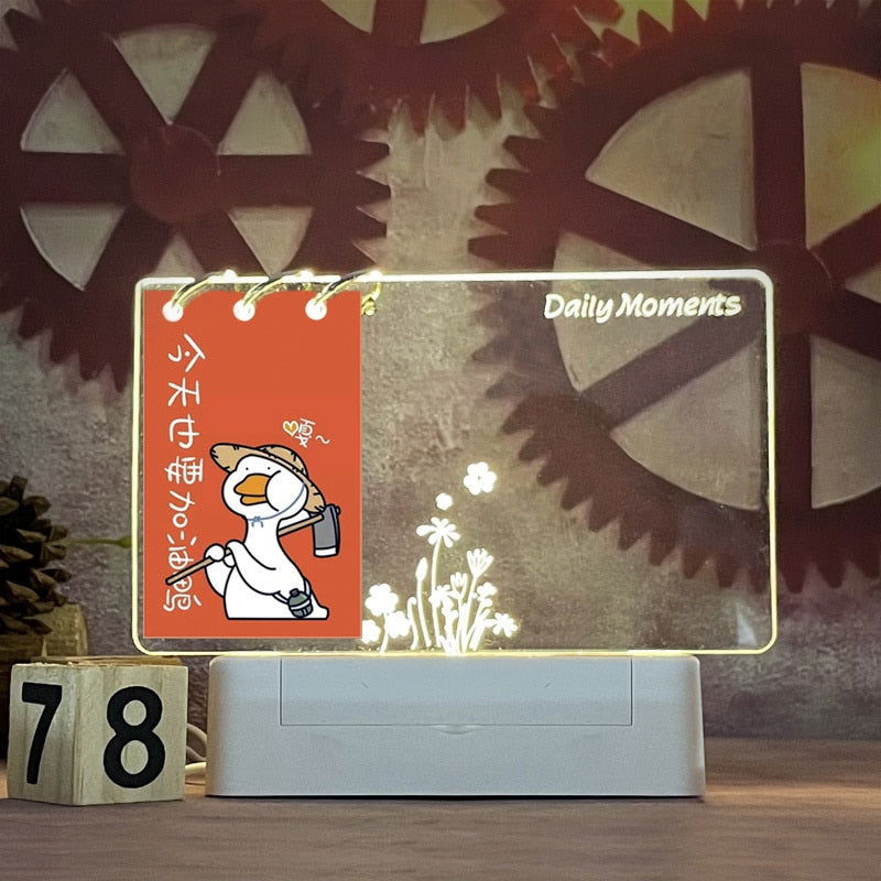 Rewritable Night Light with Message Board - Laven Club