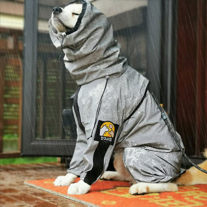 SafeCoat - Reflective All-weather Waterproof Dog Rain Coat - Laven Club
