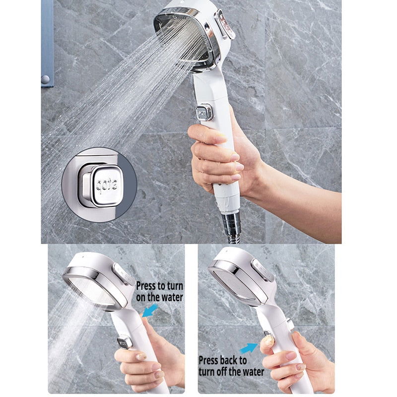 ShowerBoost - 4 Modes High Pressure Shower Head - Laven Club