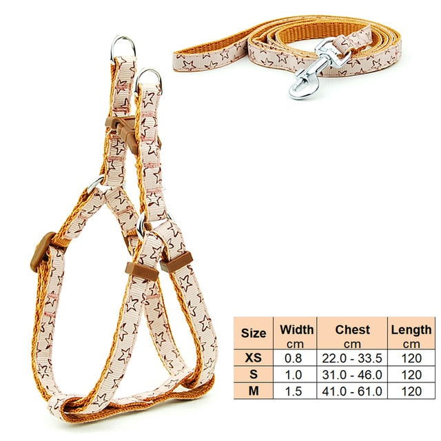 Small Dog Cat Harness Leash - Laven Club