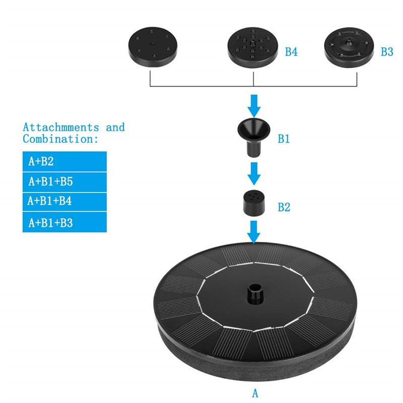 Solar Powered Fountain Pump - Laven Club